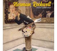 TGSC - Calendario 2026 Norman Rockwell de 16 meses (septiembre de 2025 a diciembre de 2026), calendario familiar cuadrado de pared 2026 Reino Unido, planificador con cuadrícula grande para