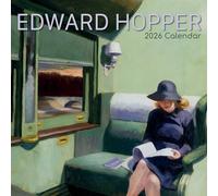 TGSC Edward Hopper Calendario 2026 de 16 meses (septiembre de 2025 a diciembre de 2026), calendario familiar cuadrado de pared 2026 Reino Unido, planificador con cuadrícula grande para organización
