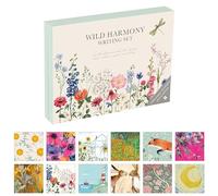 TGSC Wild Harmony - Juego de escritura de cartas de papelería para regalo | Bolígrafo con 32 hojas de papel de carta A5 y 16 sobres, papel de escritura y sobres, juego de escritura de cartas y 2 hojas