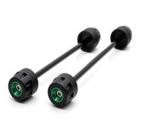 TGUQANM Deslizadores Marco Compatible con Suzuki para DRZ400SM para DRZ400S para DRZ400SE 2000-2023 Horquilla De Eje Delantero Trasero para Motocicleta Deslizador Anticolisión Accesorios(Green)