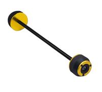 TGUQANM Deslizadores Marco para F850GS 2017 2018 2019 2020 2021 2022 2023 Piezas Motocicleta Eje Delantero Trasero Horquilla Deslizador Choque Almohadilla Protectora Rueda De Motocicleta(Yellow,Rear)