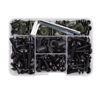 TGUQANM Tornillos Compatible con Aprilia para RS125 1996-2010 para RS250 1996-2014 para RSV4 2011 Kit De Tornillos Tuercas Clips De Motocicleta(Black)