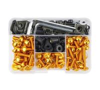 TGUQANM Tornillos Compatible con Aprilia para RS125 1996-2010 para RS250 1996-2014 para RSV4 2011 Kit De Tornillos Tuercas Clips De Motocicleta(Yellow)