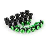 TGUQANM Tornillos Compatible con Ducati para 748 916 996 998 749 999 848 1098 1198 Tuerca Motocicleta Pernos Juego Tornillo Avellanado Pernos Moto Parabrisas Pernos Kits(Green)