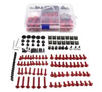 TGUQANM Tornillos para CTX700 CTX750 CTX1300 NT700V para Deauville 600 700 Carenado Completo Motocicleta Kit Tornillos Tuercas Clips Juego Completo(Red)