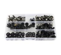 TGUQANM Tornillos para VFR800 2002-2013 Kit De Tornillos De Carenado Completo para Moto Tornillos De Montaje Arandelas De Montaje(Metallic)