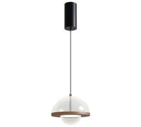 TGVFRIOO Lámpara colgante LED de acrílico de alta transparencia con forma de hongo, moderna lámpara colgante para mesita de noche, ideal para estudio y comedor.