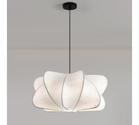 TGVFRIOO Lámpara de araña de Seda de Tela para Restaurante, Dormitorio, lámpara semiintegrada, lámpara de araña Simple Retro Japonesa, Utilizada en la Sala de Estar, Estudio, Hotel, Bar, cafetería.