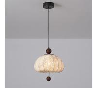 TGVFRIOO Lámpara de araña LED de tela para interiores, ideal para sala de estar, comedor, dormitorio, estilo medieval retro, estudios, escaleras, bares, cafeterías y hoteles.