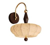 TGVFRIOO Lámpara de pared de tela LED para sala de estar, dormitorio, estudio, lámpara de pared retro francesa medieval, utilizada para comedor, pasillo, escalera, balcón, baño, iluminación.