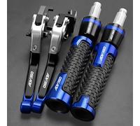 TGVSELPJ Pieza de motocicleta Accesorios Palancas De Embrague Freno Motocicleta Para Honda ADV350 ADV 350 2023 2022 2021 Manillar Puños Extremos Con(Blu)