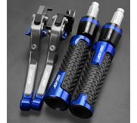 TGVSELPJ Pieza de motocicleta Accesorios Palancas De Embrague Freno Motocicleta Para Honda ADV350 ADV 350 2023 2022 2021 Manillar Puños Extremos Con(GRAY BLUE)