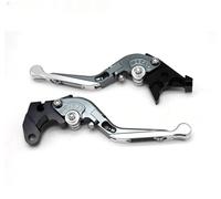 TGVSELPJ Pieza de motocicleta Embrague De Freno Motocicleta Para Kawasaki Para Ninja 636 ZX6R ZX-6R 2007-2017 2016 2015 2014, Manija Extendida Plegable CNC Modificada(Silver 2)