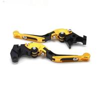 TGVSELPJ Pieza de motocicleta Embrague De Freno Motocicleta Para Kawasaki Para Ninja 636 ZX6R ZX-6R 2007-2017 2016 2015 2014, Manija Extendida Plegable CNC Modificada(Gold 1)