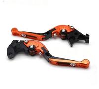 TGVSELPJ Pieza de motocicleta Embrague De Freno Motocicleta Para Kawasaki Para Ninja 636 ZX6R ZX-6R 2007-2017 2016 2015 2014, Manija Extendida Plegable CNC Modificada(Orange 2)