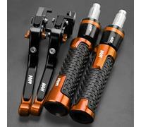 TGVSELPJ Pieza de motocicleta Empuñaduras De Palanca Embrague Freno Para SUZUKI Para BURGMAN 400 650 125 200 AN250 AN400 AN650 2013-2021 2022 2023 Piezas Modificadas Motocicleta Ajustable(Orange)