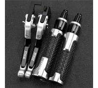 TGVSELPJ Pieza de motocicleta Juego De Palancas Embrague Y Freno, Manetas Ajustables, Puños Tapas Manillar Para Motocicleta Para Yamaha XV750SE 1981-1983