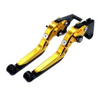 TGVSELPJ Pieza de motocicleta Maneta De Freno Y Embrague Extensible, Plegable Ajustable, Fabricada En CNC, Para Kawasaki Para Ninja 650 ABS, Para KRT Para Edición 2017-2021(Gold)