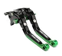 TGVSELPJ Pieza de motocicleta Maneta De Freno Y Embrague Plegable Aluminio CNC Para YAMAHA YZF-R6 YZFR6 YZF R6 1999 2000 2001 2002 2003 2004(Green 1)