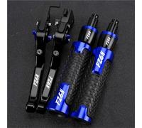 TGVSELPJ Pieza de motocicleta Manetas De Freno Y Embrague Ajustables Plegables Para Motocicletas, Extremos Los Puños Del Manillar Para YAMAHA Para FAZER 600F Z6S N 1998-2003(Blu)