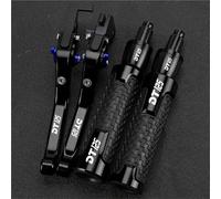 TGVSELPJ Pieza de motocicleta Manetas De Freno Y Embrague Ajustables Plegables Para Motocicletas, Puños Manillar Para YAMAHA DT125RE DT125 RE DT125R E 2004-2007(Black1)