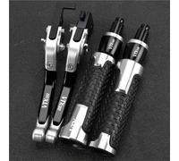 TGVSELPJ Pieza de motocicleta Manetas De Freno Y Embrague Ajustables Plegables Para Motocicletas. Puños Manillar Para Honda Para FURY VTX1300CX 2009-2019(Black3)