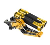 TGVSELPJ Pieza de motocicleta Manetas De Freno Y Embrague Para Motocicletas, Ajustables, Plegables Extensibles. Para Yamaha XMAX250 X-MAX 250 XMAX All Years(Yellow 3)