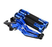 TGVSELPJ Pieza de motocicleta Manetas De Freno Y Embrague Para Motocicletas, Ajustables, Plegables Extensibles. Para Yamaha XMAX250 X-MAX 250 XMAX All Years(Blue 2)