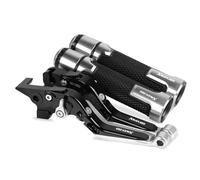 TGVSELPJ Pieza de motocicleta Manetas De Freno Y Embrague Para Motocicletas, Ajustables, Plegables Extensibles. Para Yamaha XMAX250 X-MAX 250 XMAX All Years(Black7)