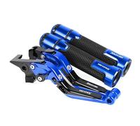 TGVSELPJ Pieza de motocicleta Manetas De Freno Y Embrague Para Motocicletas, Ajustables, Plegables Extensibles. Para Yamaha XMAX250 X-MAX 250 XMAX All Years(Blue 4)
