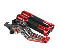 TGVSELPJ Pieza de motocicleta Manetas De Freno Y Embrague Para Motocicletas, Ajustables, Plegables Extensibles. Para Yamaha XMAX250 X-MAX 250 XMAX All Years(Red 1)