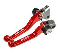 TGVSELPJ Pieza de motocicleta Palanca De Freno Y Embrague Pivotante Ajustable Para Motocicleta Para Suzuki DRZ400SM DR-Z DRZ 400 SM 2000-2017 2016 2015 2014 2013 2012(Rosso)