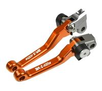 TGVSELPJ Pieza de motocicleta Palanca De Freno Y Embrague Pivotante Ajustable Para Motocicleta Para Suzuki DRZ400SM DR-Z DRZ 400 SM 2000-2017 2016 2015 2014 2013 2012(Orange)