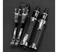 TGVSELPJ Pieza de motocicleta Palancas De Embrague Freno Ajustables Para Motocicleta Para Honda ADV 160 150 350 ADV160 ADV150 ADV350 2021 2022 2023 2024 Empuñaduras Mano Extremo Del Manillar(Grey)