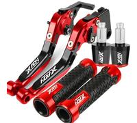 TGVSELPJ Pieza de motocicleta Palancas De Embrague Freno Ajustables Para Motocicleta Para Honda XADV750 XADV X-ADV X ADV 750 2017 2018 2019 2020 2021 2022 2023 2024 Empuñaduras Manillar(Rosso)