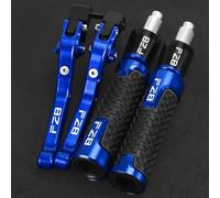 TGVSELPJ Pieza de motocicleta Palancas De Embrague Freno Ajustables Para Motocicleta Para Yamaha FZ8 FZ-8 2011 2012 2013 2014 2015 2016 2017 2018 2020 Empuñaduras Mano Extremo Del Manillar(Blu)