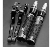 TGVSELPJ Pieza de motocicleta Palancas De Embrague Freno Motocicleta Para Aprilia RSV 1000 Para Mille R Para MILLE/R 1999 2000 2001 2002 2003 Manillar Puños Accesorios(Grey)