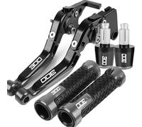 TGVSELPJ Pieza de motocicleta Palancas De Embrague Freno Motocicleta Para KAWASAKI Para NINJA 300 R Z300 Z 2008-2019 2018 2017 2016 2015 2014 2013 2012 Extremos Agarre Del Manillar(Grey)
