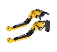 TGVSELPJ Pieza de motocicleta Palancas De Embrague Pivotantes, Manijas Control, Piezas Motocicleta, Palanca Freno Ajustable Para Honda NC700/NC750 S/X 2016-2022(Jaune)
