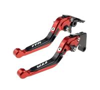 TGVSELPJ Pieza de motocicleta Palancas De Embrague Pivotantes, Manijas Control, Piezas Motocicleta, Palanca Freno Ajustable Para Yamaha TTR250 1993-1997(Rosso)