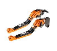 TGVSELPJ Pieza de motocicleta Palancas De Embrague Pivotantes, Manijas Control, Repuestos Para Motocicleta, Palanca Freno Ajustable Para Yamaha Para CANADA Para VERSION R6S 2007-2009(Orange)