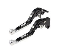 TGVSELPJ Pieza de motocicleta Palancas De Embrague Pivotantes, Manijas Control, Repuestos Para Motocicleta, Palanca Freno Ajustable Para Yamaha Para CANADA Para VERSION R6S 2007-2009(Black 6)