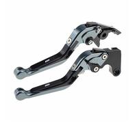TGVSELPJ Pieza de motocicleta Palancas De Embrague Pivotantes, Manijas Control, Repuestos Para Motocicleta, Palanca Freno Ajustable Todo El Año Para Honda CBF190X(Grey)