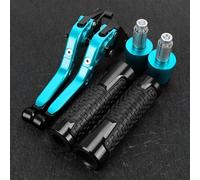 TGVSELPJ Pieza de motocicleta Palancas De Manillar Ajustables Plegables Para KAWASAKI VN 650 Para VULCAN S VN650 2015 2016 2017 2018 2019 2020-2024 Piezas Accesorios Para Motocicletas(Black blue)