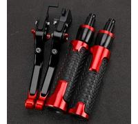 TGVSELPJ Pieza de motocicleta Palancas De Manillar Plegables Ajustables Para HONDA CB599 CB600 HORNET CB 599 600 1998-2006 CB919 919 2001-2004 2005 2006 2007 2008 Piezas Motocicleta(Rosso)