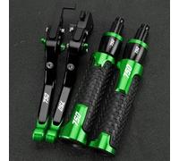 TGVSELPJ Pieza de motocicleta Palancas De Protección Manillar Plegables Ajustables Para Kawasaki Z750 ZR750L ZR750M 2007 2008 2009 2010 2011 2012 Juego Embrague Y Freno Accesorios(Vert)