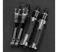 TGVSELPJ Pieza de motocicleta Piezas De Accesorios Para Motocicletas Para KAWASAKI Para NINJA400 Para NINJA 400 Z400 Z 2023 2024 2022 2021 2020 2019 2018 Palancas Manillar Plegables(Grey)