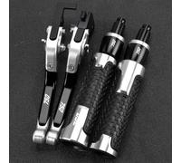 TGVSELPJ Pieza de motocicleta Puños De Manillar Y Extremos Para Kawasaki Z750 Z 750 (no Modelo Z750S) 2004 2005 2006 Accesorios Para Motocicletas Palancas Embrague Freno(Silver)