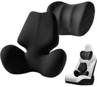 TGYHUJIK Cojín de Apoyo Lumbar y reposacabezas del Coche para Opel Insignia A 2007-2017 Cojín de Espalda automotriz y Almohada de Cuello de reposacabeza