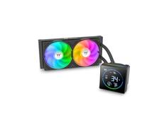 Thermaltake Refrigeración por agua todo en uno TH240-S V3 ARGB - LCD 3,95" - Cabezal giratorio - Negro